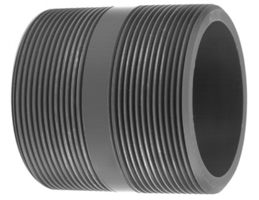 VR150025000 PVC PN10 draadnippel 2.1/2""x2.1/2"